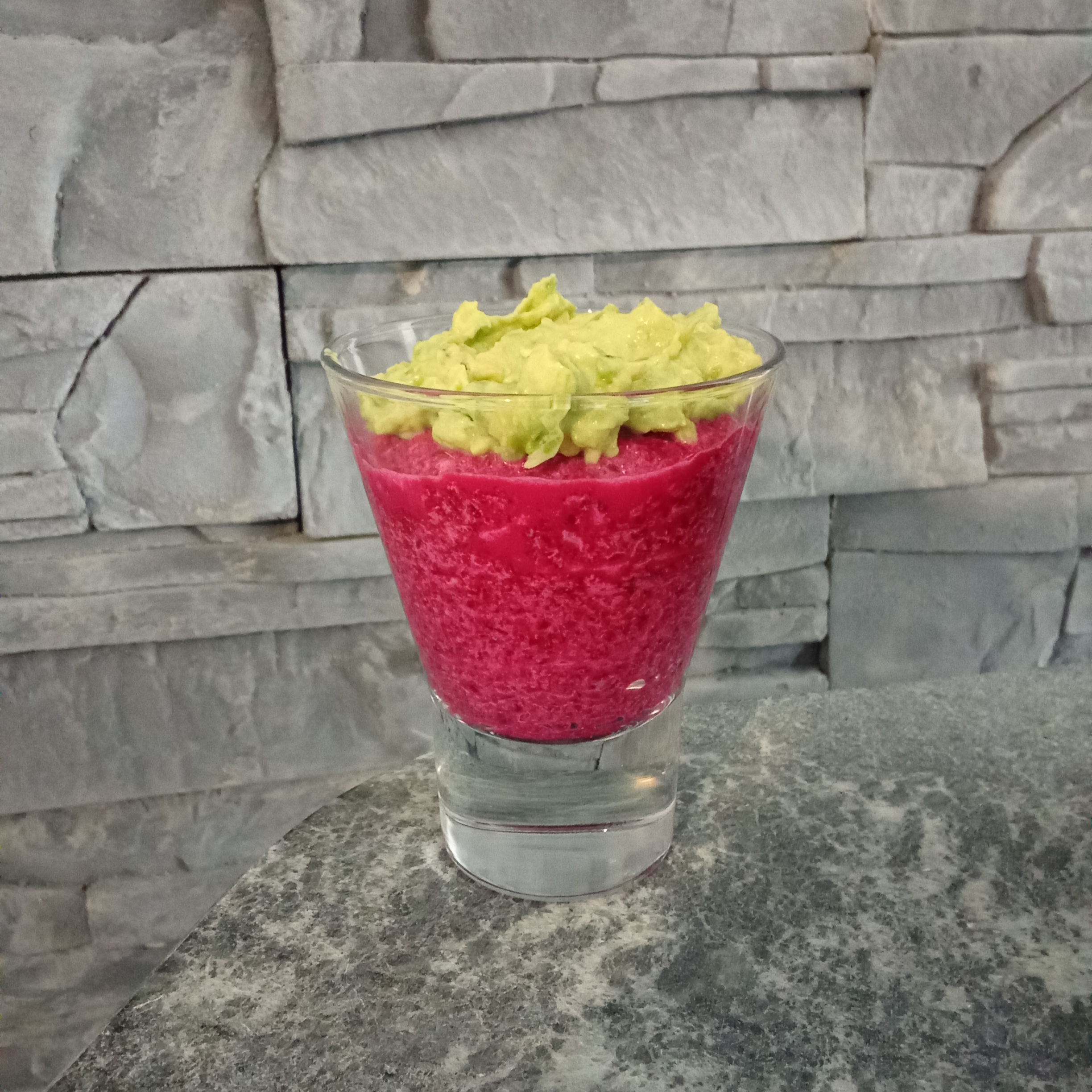 Verrine betterave / avocat