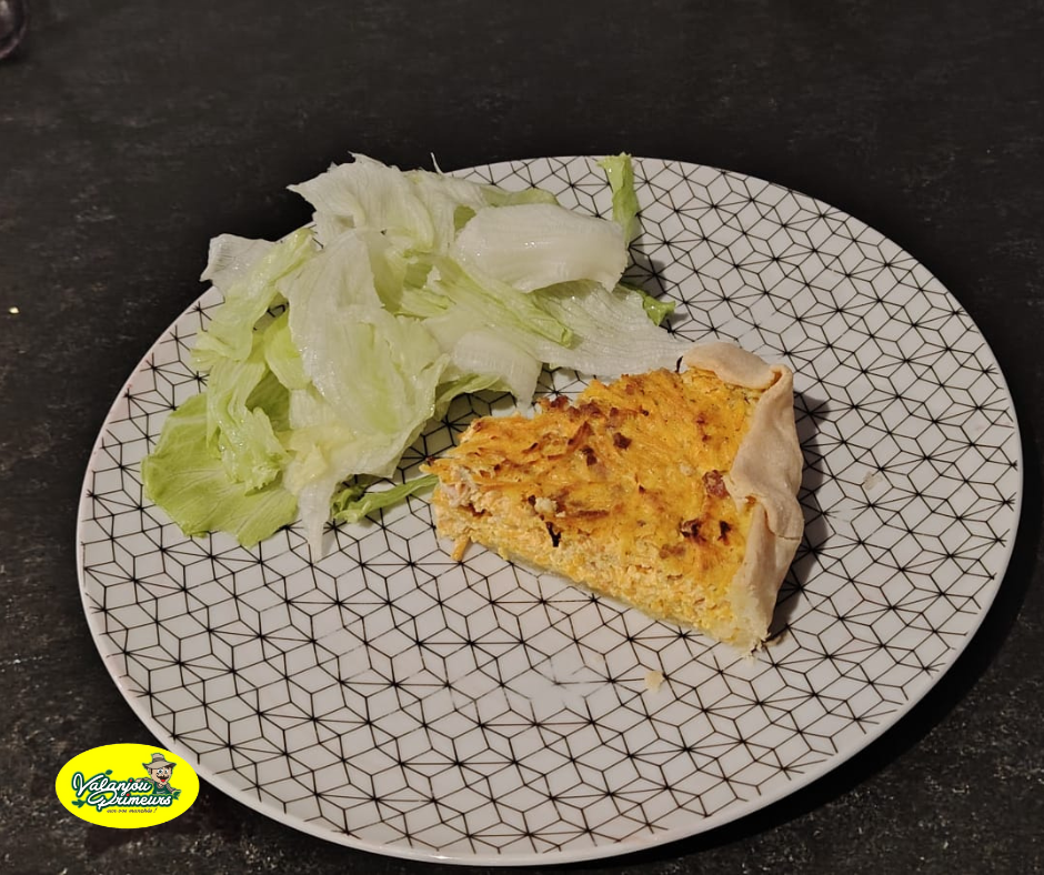 Tarte carottes fromage ail et fines herbes